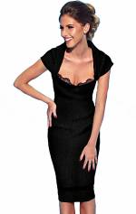 Rebecca Rhoades Black Bodycon Dress SALE